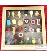 3D Eraser Set of 25 Different Food Assortment Original Box - $224.29 MXN