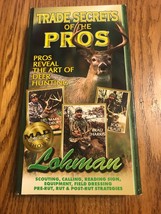 VHS Trade Secrets of the Pros Hunting Buck Deer Lohman Lures Tree Stand - £11.95 GBP