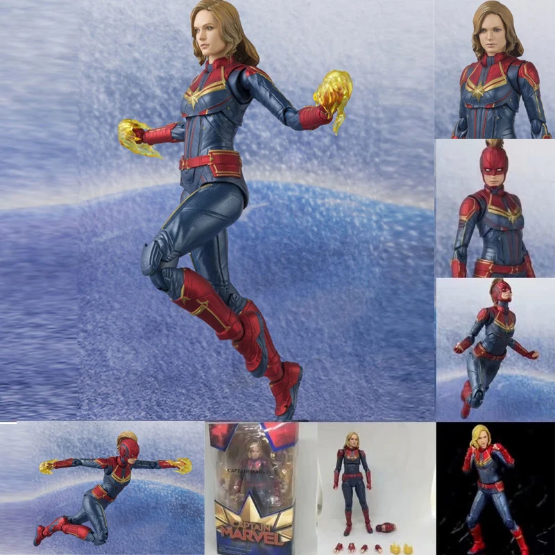 15cm SHF Captain Movie Marvel Avengers 4 Endgame  Action Figure Model Toys Joint - £23.37 GBP+