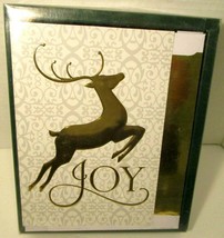 18 Brand New CHRISTMAS CARDS by Paper Images 786309116085 REINDEER JOY - £6.16 GBP