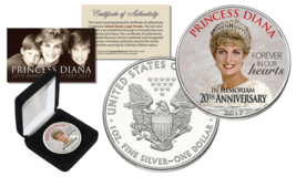PRINCESS DIANA  20th Anniversary 1oz .999 SILVER AMERICAN EAGLE U.S. COI... - $89.95