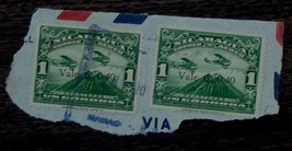 Vintage Set of 2 Used Correo Aereo Nicaragua 1 Uncordoba Stamps, GOOD COND - £2.73 GBP