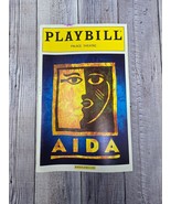 AIDA First Year 2000 Broadway Playbill Heather Headley Adam Pascal  Tayl... - £3.75 GBP