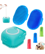 6PCS Dog Bath Brush &amp; Dog Toothbrush | Adjustable Handle Shampoo Brush &amp;... - $13.11