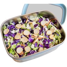 MIRA 8 cup Salad Bowl Lunch Container with Lid, Stainless Steel Interior... - £31.13 GBP