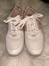 Michael Kors Womens Allie Trainer Pink Leather Lace-Up Sneaker Shoes Size 6 - $64.35