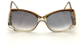 VTG 80s Diplomat Nicole  Big Lens Square Sunglasses Gradient Lens Hong Kong - $959.26 MXN