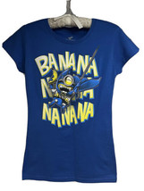 Teefury Blue Graphic Tee Medium Batman Minion Superhero Stretch Despicab... - £7.78 GBP