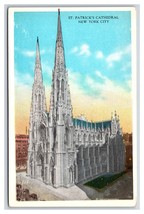 St Patrick&#39;s Cathedral New York City NYC NY UNP WB  Postcard S15 - £2.29 GBP