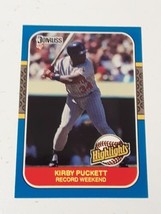 Kirby Puckett Minnesota Twins 1987 Donruss Highlights Card #30 - £0.76 GBP