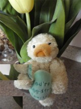 Boyds Easter Plush Duck w/ Egg &quot;You&#39;re EGG-STRA Special&quot; Toy Basket Filler Bird - £5.39 GBP