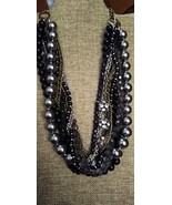 Nine Strand Necklace Boho Statement Vintage #A21-1223-01 - $10.50
