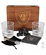 Las Vegas Raiders NFL Drinkware Set 15-Piece Glasses Coaster Cooling Cub... - $108.65 CAD