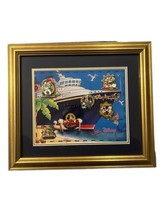 Disney Cruise Line Mickey And The Gang Sprucing Up The Ship Framed Pin Set - $373.99