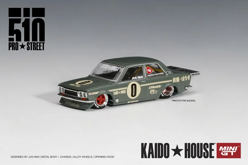 Mini Gt 1:64 Kaido House Pro Street Dat 510 Alloy Diorama Car Model Collection M - £107.32 GBP