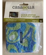 Casabella Shiny Scrub Sponge and Suction Holder Kitchen Sealed - $9.15