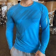 Camisa Deportiva Hombre Running Larga Fitness Cuello Redondo Compresión Ropa - $30.97