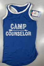 Dog Blue Tank Top Camp Counselor by Top Paw Size Large - $9.89