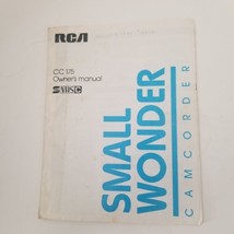 Vintage RCA Small Wonder CC 175 Camcorder Owner&#39;s Manual - $14.80