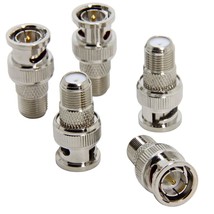 Bnc To F Connector, 5-Pack Bnc Male To F Female Adapter, Rg6, Rg59 Coax ... - £14.41 GBP