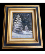 Yvonne Lightner (1912-2002) Listed Artist Oil Painting Winter Dress Orig... - $3,517.79 MXN