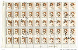 Poland 1982 Sc 2536-7 Mi 2829-0 Used/CTO 2 Sheet of 50 CV $137  Carved Man´s and - £14.98 GBP