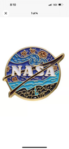 NASA Logo Enamel Pin Lapel, Astronaut Van Gogh Starry Night Theme NASA Space Pin - £4.30 GBP