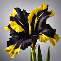 1 Prized Gladiolus Bulb, Black, Gold Flower Plant Lawn Incredible From Us - £11.90 GBP