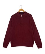 Tommy Bahama Sweater Mens XL Burgundy Reversible Half Zip Pima Cotton Pr... - $62.50 CAD