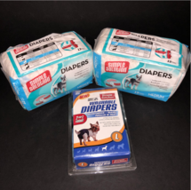 Simple Solution Medium 24 ct Disposable Diapers Female Dog 2 Large Washa... - €27,35 EUR