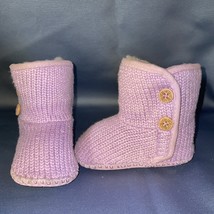 UGG Lilac Knit Baby Bootie PURL, S/N 10051971, Infant Baby size 2/3  - £28.06 GBP