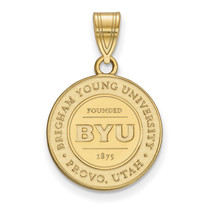 SS w/GP Brigham Young University Medium Crest Pendant - £53.65 GBP