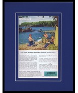 1957 Sinclair Oil / Isle Royale Park Framed 11x14 ORIGINAL Vintage Adver... - $49.49