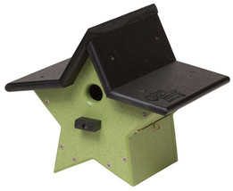 HANGING 3D STAR BIRDHOUSE - 100% Recycled Weatherproof Poly Amish USA Ha... - £55.72 GBP+