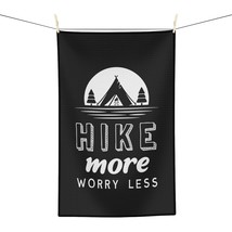 &quot;HIKE More, WORRY Less&quot; Tea Towel| Indoor Outdoor Travel Souvenir Gift - £14.82 GBP