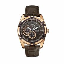 Baldinini | Men's Chronograph Leather Brown/Rose Gold Classy Watch | BD-34 - $188.10