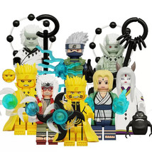 8Pcs Naruto Minifigure Minato Kaguya Madara Obito Tsunade Kakashi Mini B... - £20.25 GBP