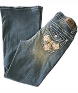SKY Jeans ~ Size 13/14 (32x30) ~ Bootcut ~ Embellished Western Denim Blu... - $890.09 MXN