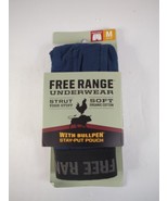 Duluth Trading Men&#39;s Free Range Organic Cotton Bullpen Boxer Brief Blue ... - £17.29 GBP