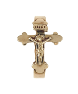 Applied 12k Yellow Gold Cross Crucifix Ring Size 8.5 Jewelry (#J7275) - €221,17 EUR