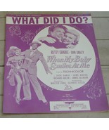 What Did I Do?, Josef Myrow, Mack Gordon, 1948 OLD SHEET MUSIC - $112.05 MXN