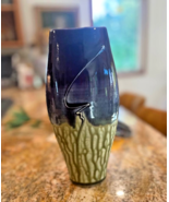 Vtg Artist Mark Hudak Studio Pottery Vase No Chips Cracks  12&quot; - $39.46 CAD