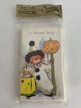 Vintage Charm Craft 10 Halloween Party Invitation Cards w Envelopes Pumpkin NOS - £38.91 GBP