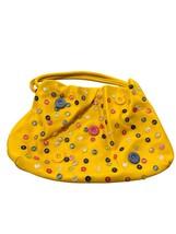 Yellow faux leather button multi color clutch handbag  SKU CS8019/2783971 - £16.95 GBP