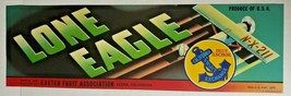 Vintage Long Eagle Original 1940s Exeter CA Paul Dobson Crate Label  Z-2 - £11.93 GBP