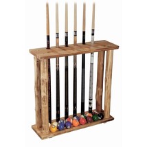 Pool Cue Floor Rack and Full Set Ball Holder Built in Drink Holder and 6... - $2,319.45 MXN