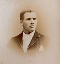 Cabinet Card Photo Dapper Young Man Whitley Studio Elmira New York NY - £26.73 GBP