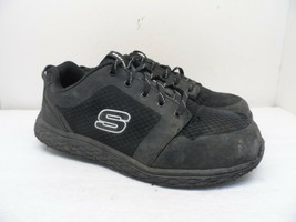 SKECHERS WORK Men's Aluminum Toe SP Athletic Work Shoes 99999068 Black 11M - $21.37