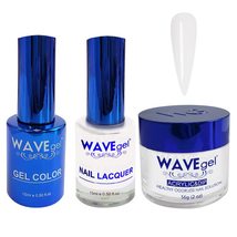 WAVEGEL Soak-Off Gel, Nail Lacquer &amp; Acrylic/Dip Powder Matching Set - Royal Col - £15.85 GBP