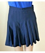 French Toast Girl&#39;s Pleated Skirt Size 10 Official School Wear Navy Blue - £13.22 GBP